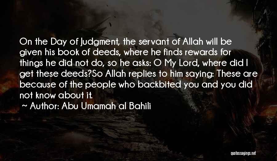 The Will Of Allah Quotes By Abu Umamah Al Bahili