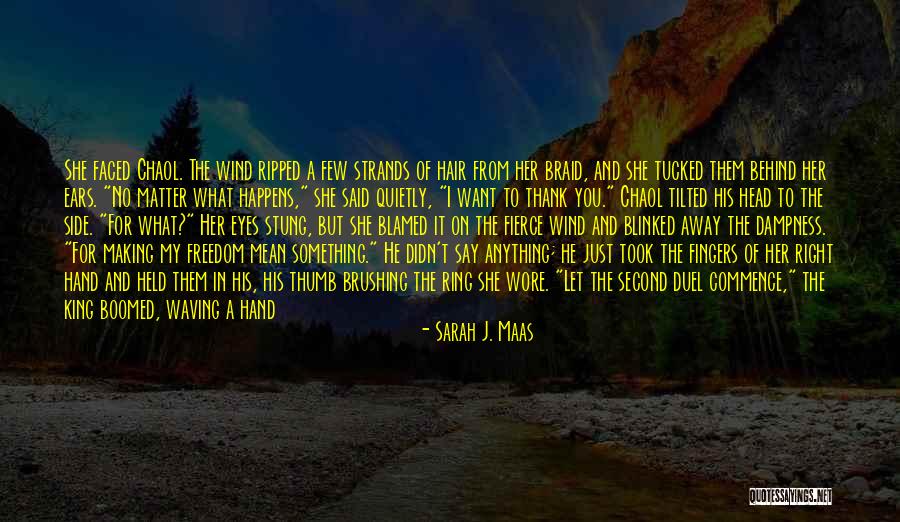 The Wind In My Hair Quotes By Sarah J. Maas