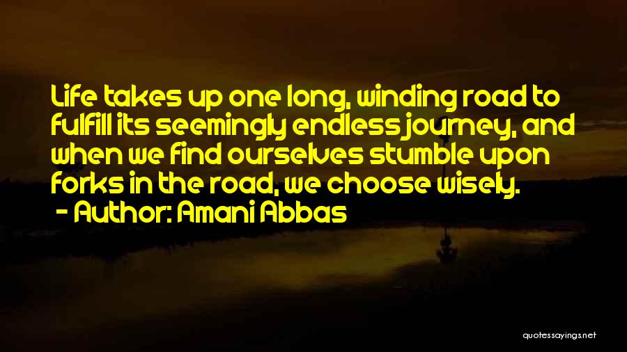 The Winding Road Quotes By Amani Abbas