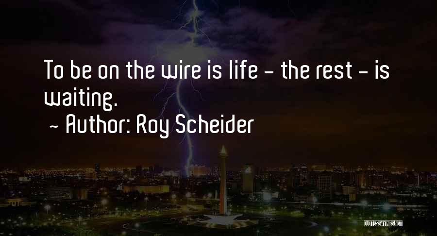 The Wire Quotes By Roy Scheider