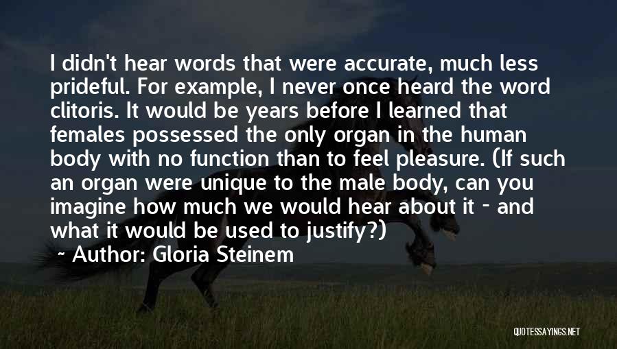 The Word Can't Quotes By Gloria Steinem