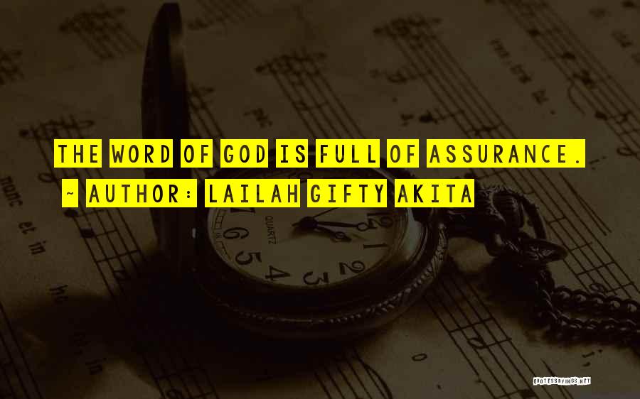 The Word Of God Quotes By Lailah Gifty Akita