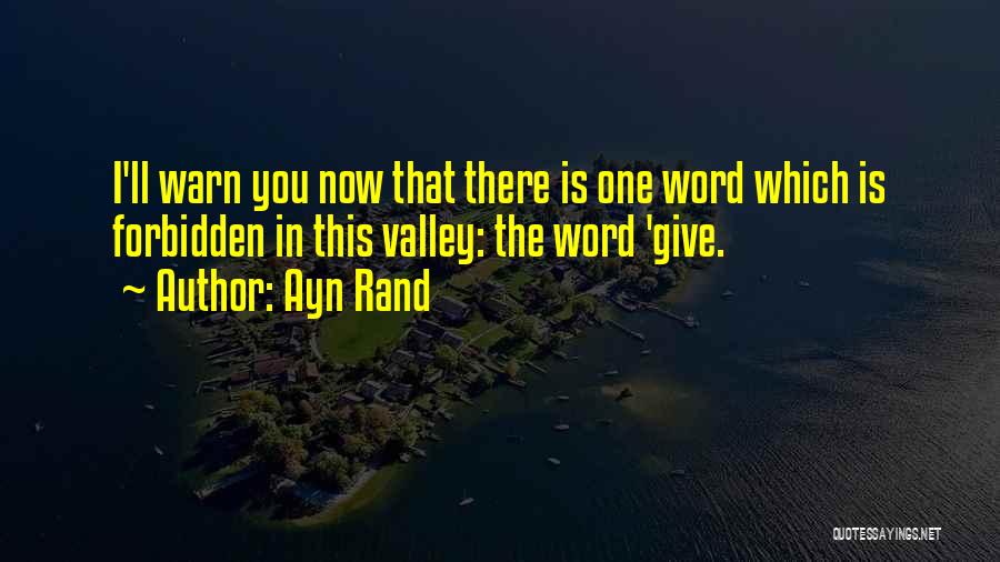 The Word Quotes By Ayn Rand