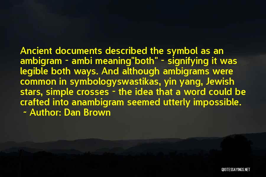 The Word Simple Quotes By Dan Brown