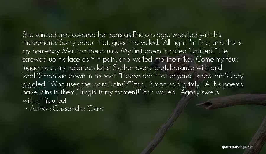 The Word Sorry Quotes By Cassandra Clare