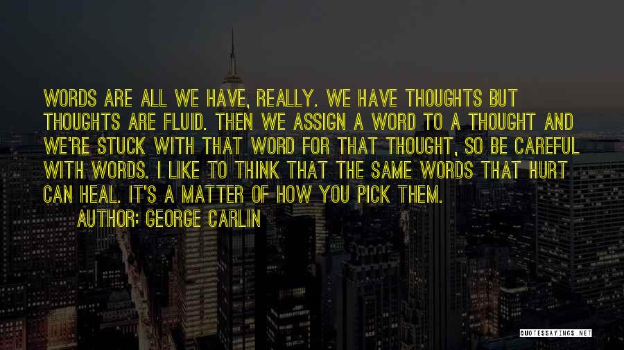 The Words Can Hurt Quotes By George Carlin