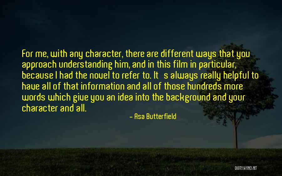 The Words Film Quotes By Asa Butterfield The Words Film Quotes By Asa Butterfield