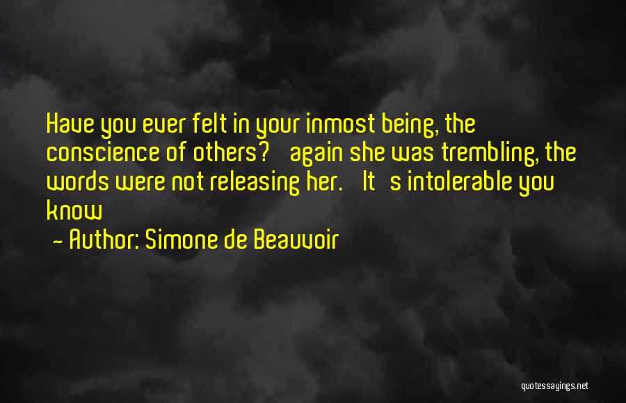 The Words Of Others Quotes By Simone De Beauvoir