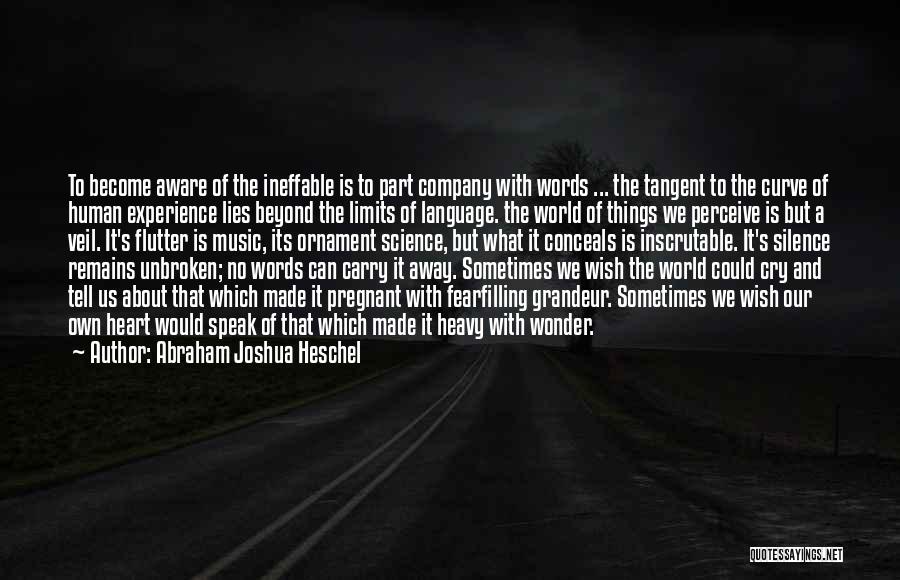 The Words We Speak Quotes By Abraham Joshua Heschel