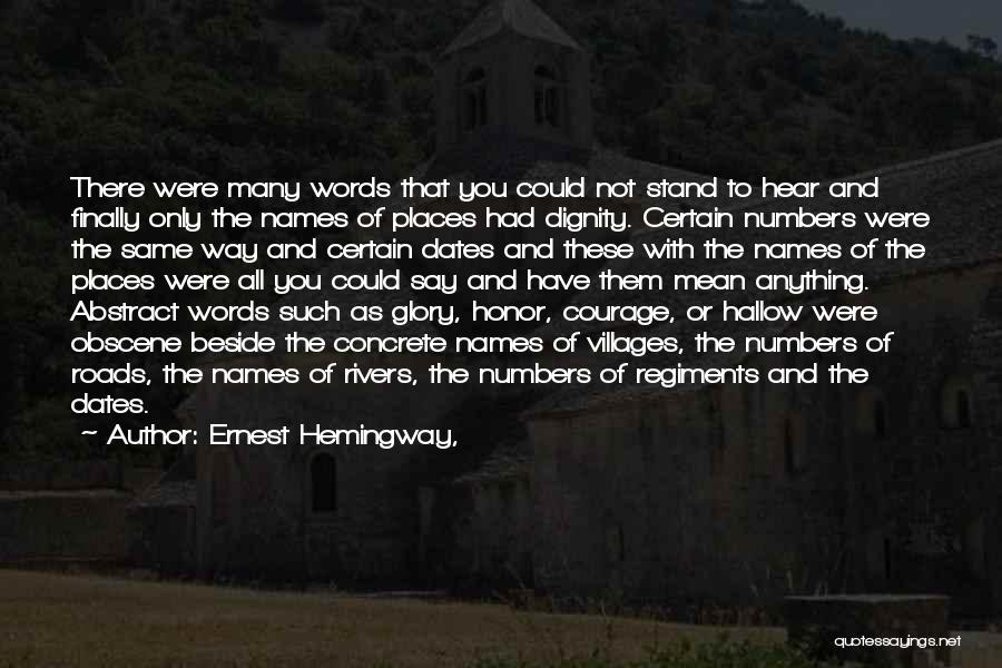 The Words You Say Quotes By Ernest Hemingway,