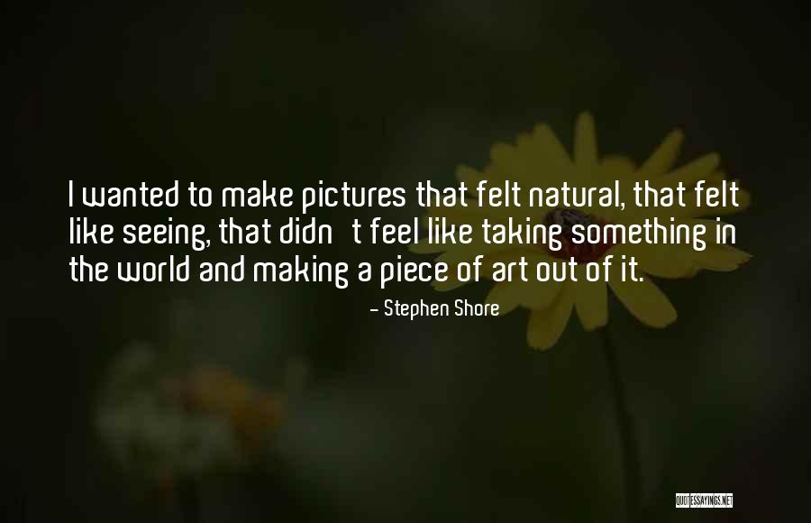 The World And Art Quotes By Stephen Shore