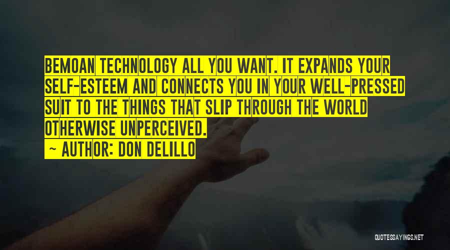 The World And Technology Quotes By Don DeLillo