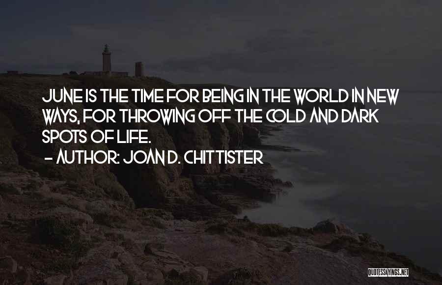 The World Being Cold Quotes By Joan D. Chittister