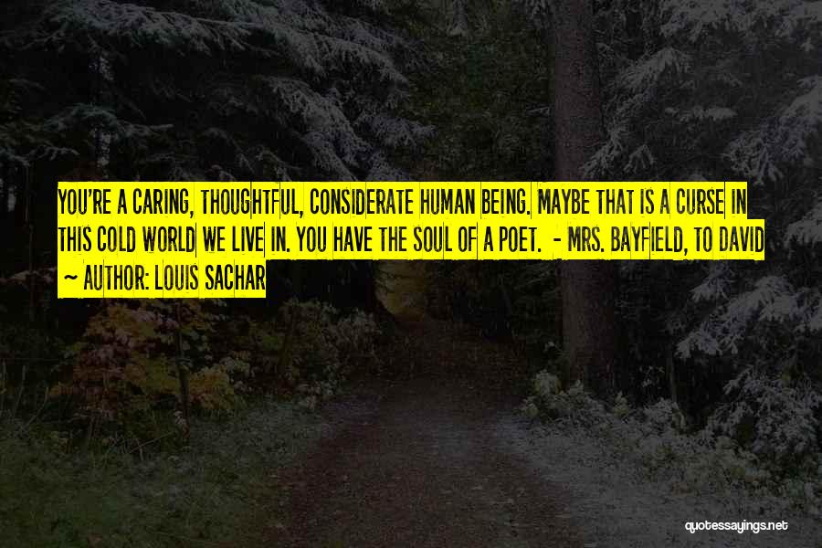 The World Being Cold Quotes By Louis Sachar