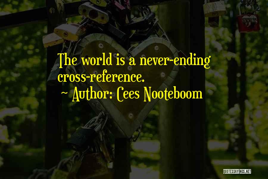The World Ending Quotes By Cees Nooteboom