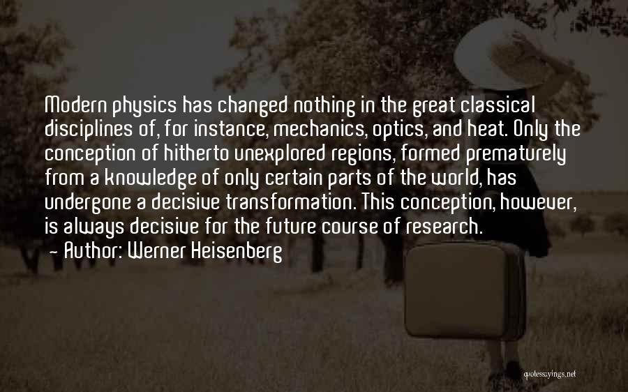 The World Has Changed Quotes By Werner Heisenberg