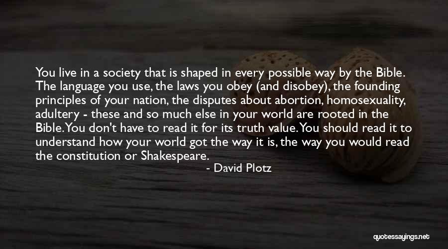 The World In The Bible Quotes By David Plotz