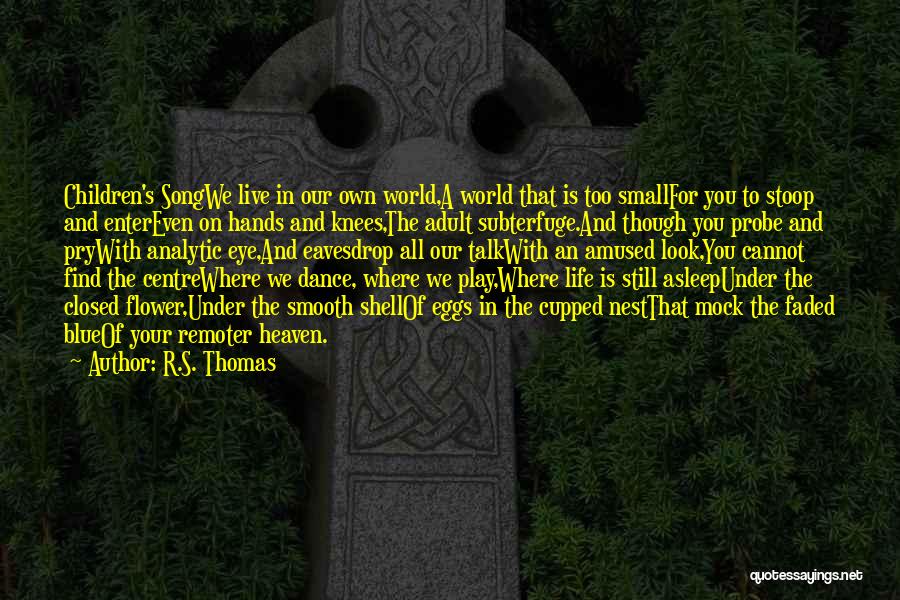 The World In Your Hands Quotes By R.S. Thomas