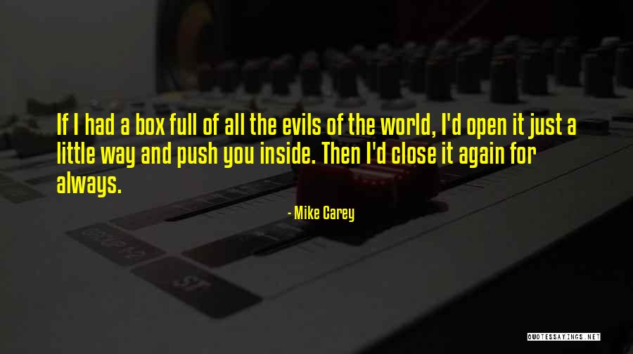The World Inside You Quotes By Mike Carey The World Inside You Quotes By Mike Carey