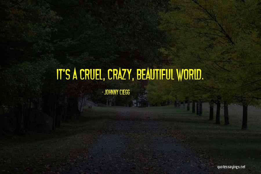 The World Is Cruel But Also Beautiful Quotes By Johnny Clegg The World Is Cruel But Also Beautiful Quotes By Johnny Clegg