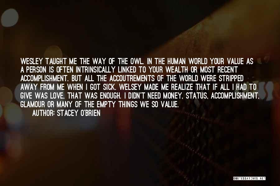 The World Is Sick Quotes By Stacey O'Brien