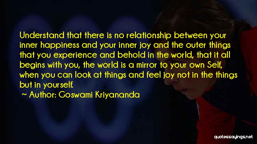 The World Is Your Mirror Quotes By Goswami Kriyananda