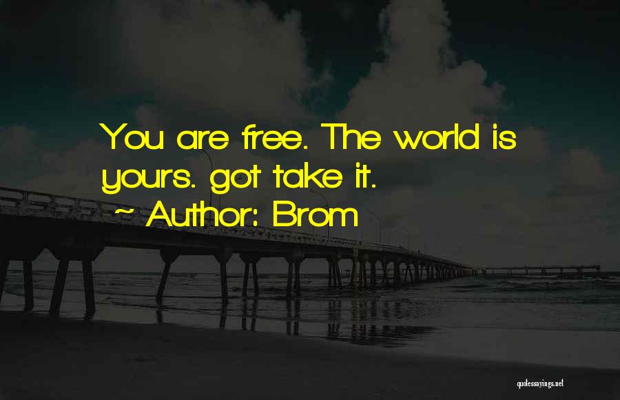 The World Is Yours Quotes By Brom