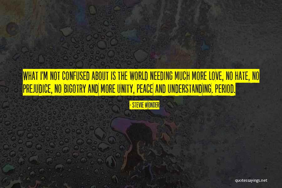 The World Needing Love Quotes By Stevie Wonder