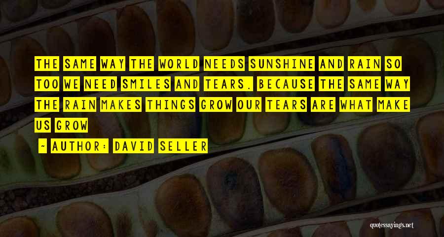 The World Needs Us Quotes By David Seller