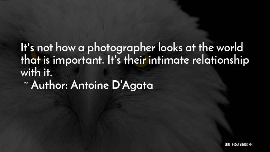 The World's Best Relationship Quotes By Antoine D'Agata