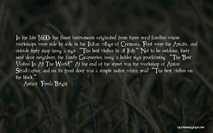 The World's End Best Quotes By Freda Bright