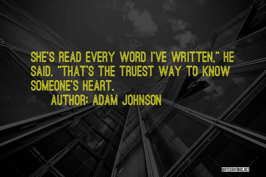 The Written Word Quotes By Adam Johnson