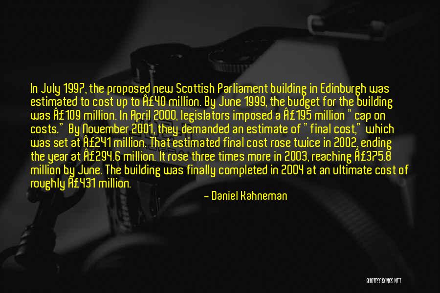 The Year 1999 Quotes By Daniel Kahneman The Year 1999 Quotes By Daniel Kahneman