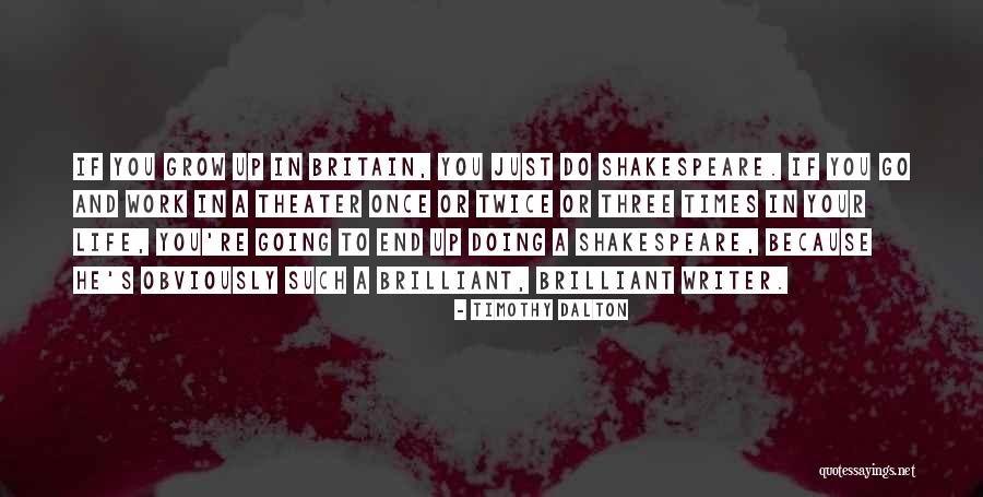 Theater And Life Quotes By Timothy Dalton Theater And Life Quotes By Timothy Dalton