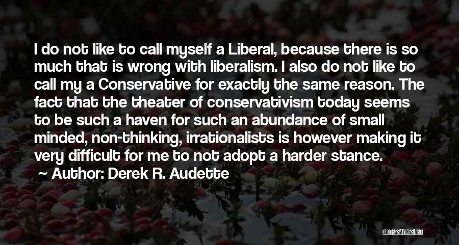 Theater And Politics Quotes By Derek R. Audette