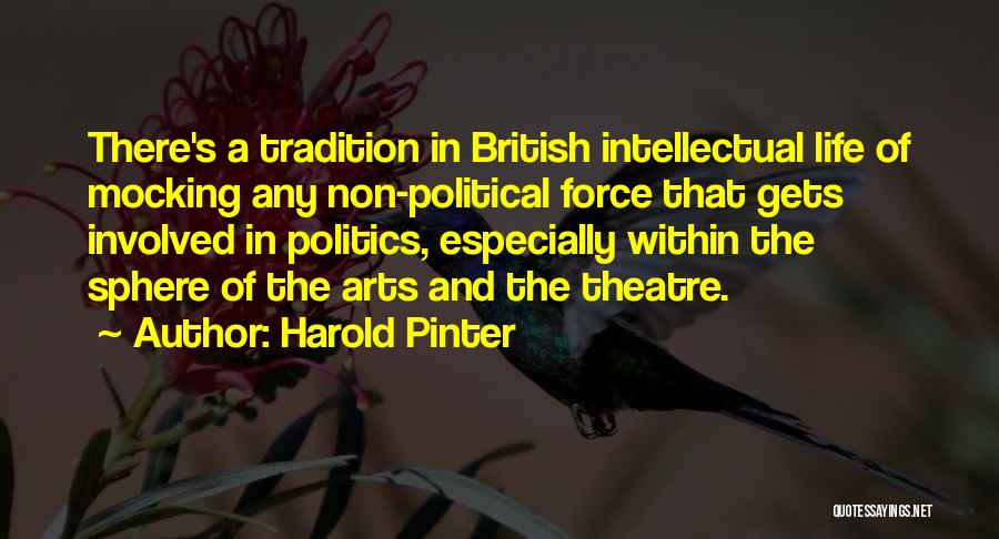 Theatre And Politics Quotes By Harold Pinter