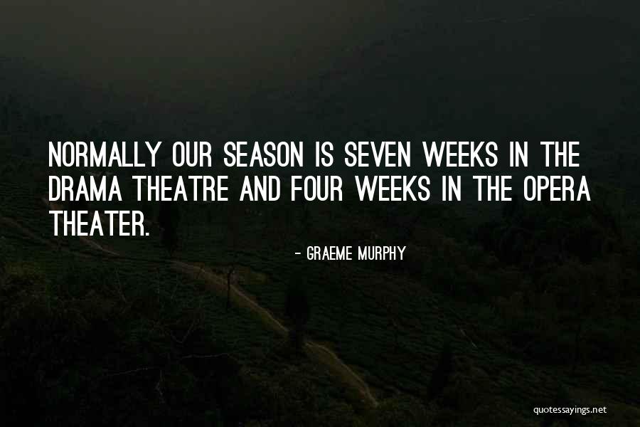 Theatre Drama Quotes By Graeme Murphy Theatre Drama Quotes By Graeme Murphy