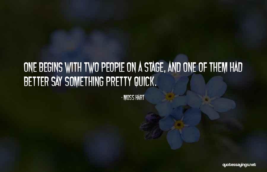 Theatre Stage Quotes By Moss Hart Theatre Stage Quotes By Moss Hart
