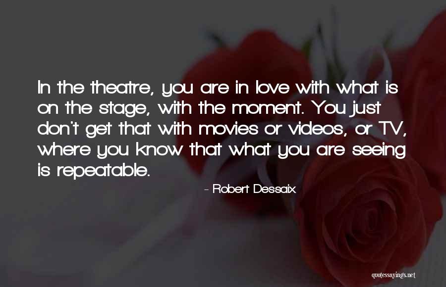 Theatre Stage Quotes By Robert Dessaix