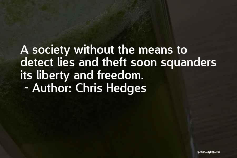 Theft Quotes By Chris Hedges