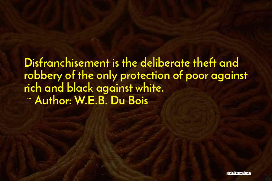 Theft Quotes By W.E.B. Du Bois