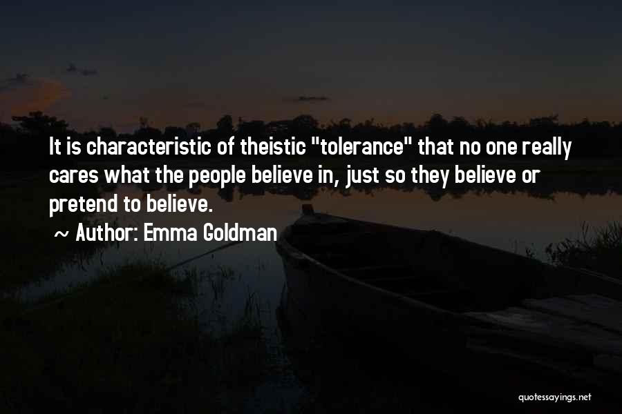 Theistic Quotes By Emma Goldman