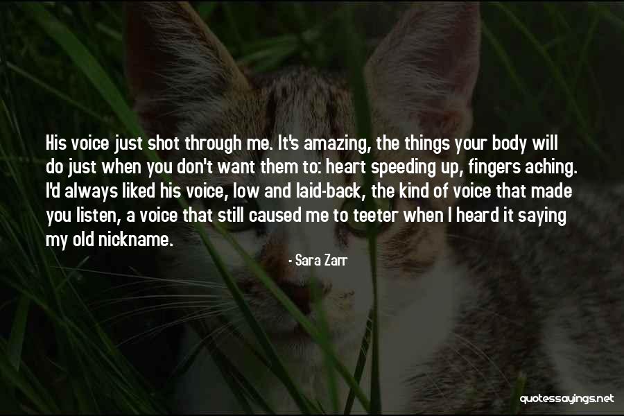 Them Listen To Your Heart Quotes By Sara Zarr Them Listen To Your Heart Quotes By Sara Zarr
