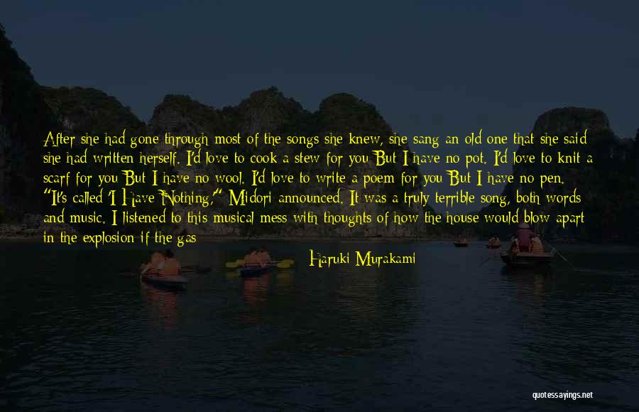 Theme Song Quotes By Haruki Murakami Theme Song Quotes By Haruki Murakami