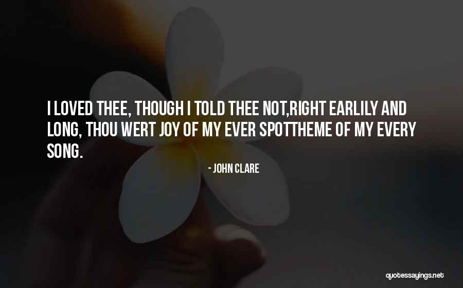 Theme Song Quotes By John Clare Theme Song Quotes By John Clare
