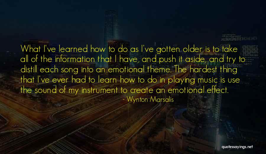 Theme Song Quotes By Wynton Marsalis