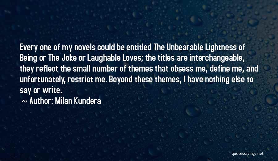 Themes And Quotes By Milan Kundera