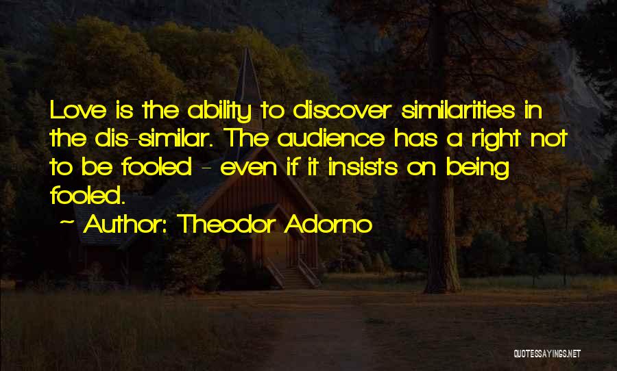 Theodor Adorno Quotes 1259104