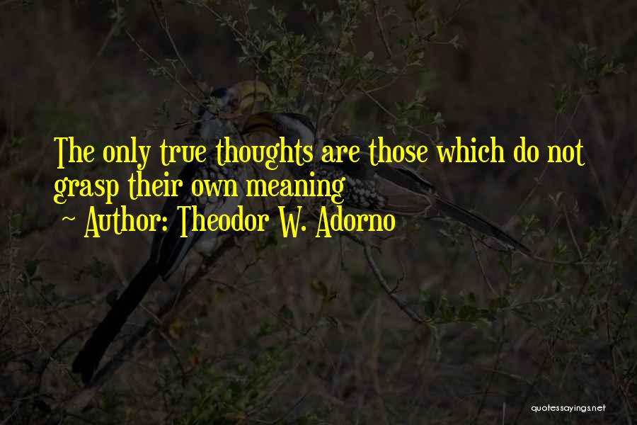 Theodor W. Adorno Quotes 895747