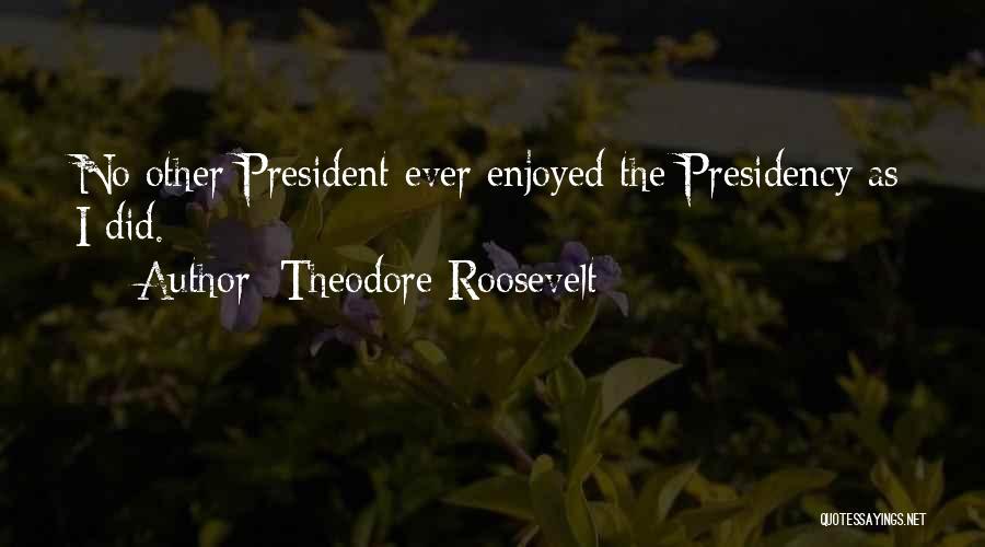 Theodore Roosevelt Presidency Quotes By Theodore Roosevelt